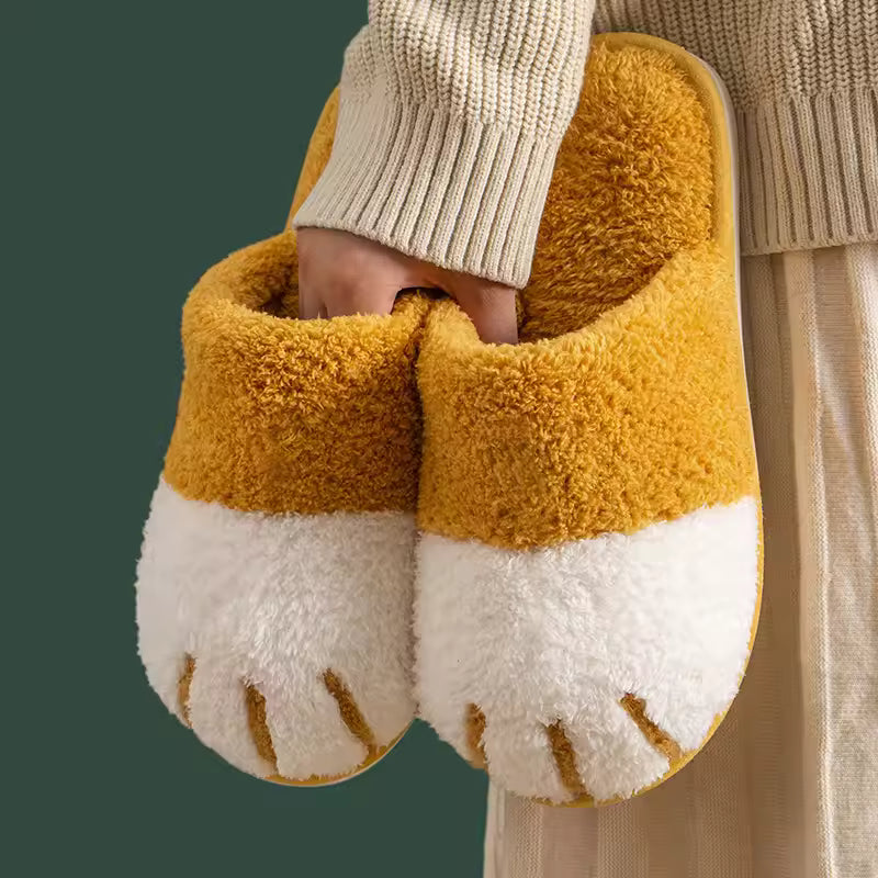 Dog Paw Pattern Slippers