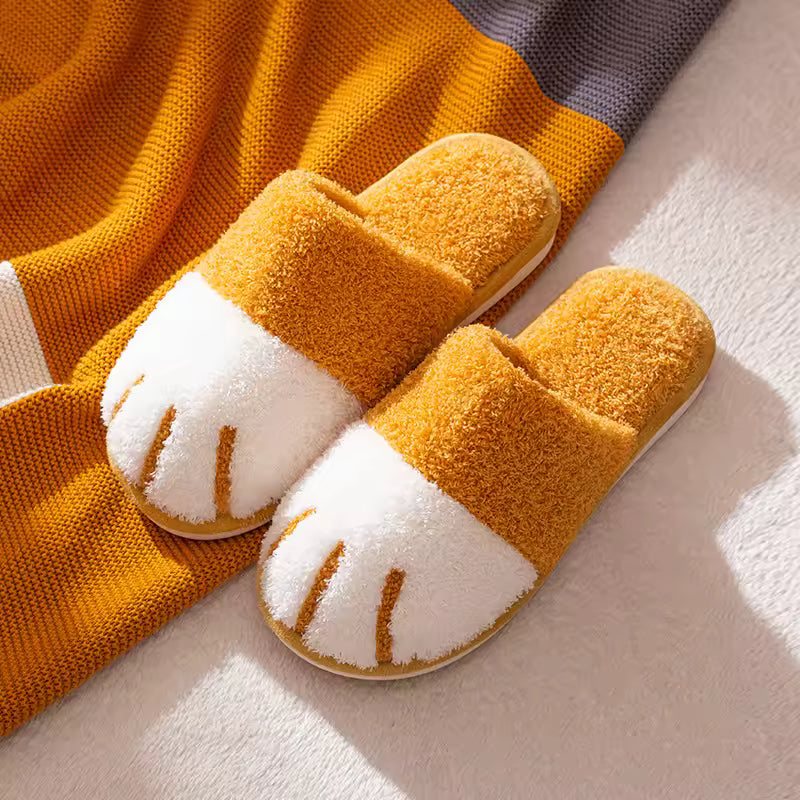 Dog Paw Pattern Slippers