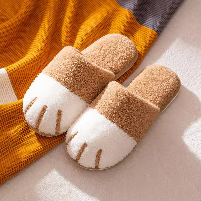 Dog Paw Pattern Slippers