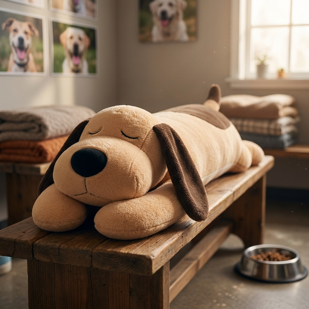 Dog-Shaped Pillow