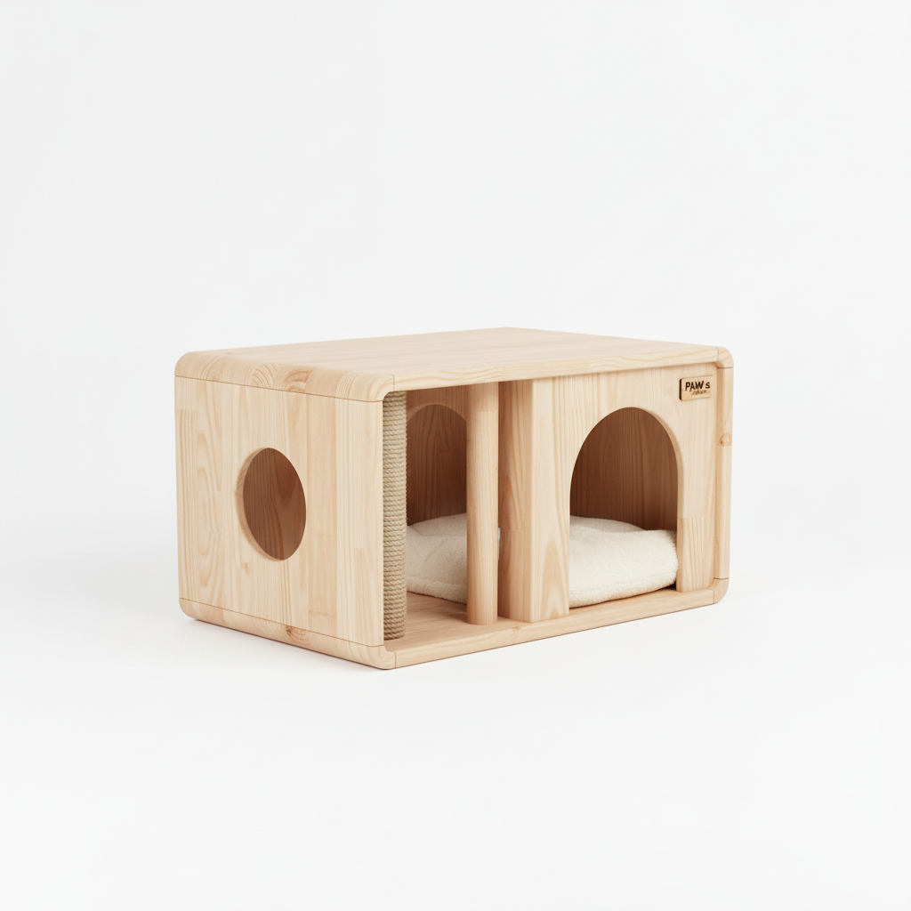 Casinha de Madeira para Gatos
